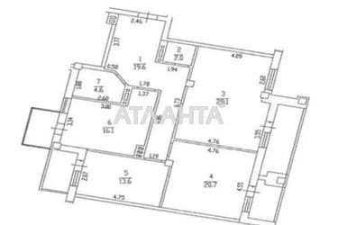 4+-rooms apartment apartment by the address st. Knizhnyy per (area 114,0 m²) - Atlanta.ua - photo 6