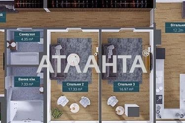 Багатокімнатна квартира за адресою вул. Французький бульв. (площа 122,9 м²) - Atlanta.ua - фото 21