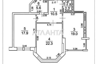 2-кімнатна квартира за адресою вул. Парусна (площа 76 м²) - Atlanta.ua - фото 8