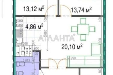 1-комнатная квартира по адресу ул. Генуэзская (площадь 73,6 м²) - Atlanta.ua - фото 21