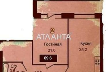 2-комнатная квартира по адресу Французский бул. (площадь 71,6 м²) - Atlanta.ua - фото 24