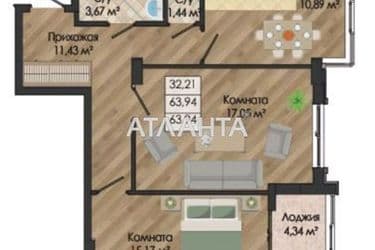 2-rooms apartment apartment by the address st. Nikolaevskaya (area 64,0 m²) - Atlanta.ua - photo 8