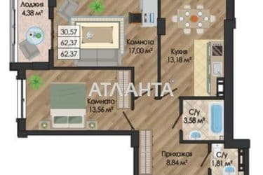 2-комнатная квартира по адресу ул. Николаевская (площадь 62,3 м²) - Atlanta.ua - фото 8