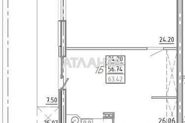 2-кімнатна квартира за адресою вул. Середньофонтанська (площа 63,4 м²) - Atlanta.ua - фото 3