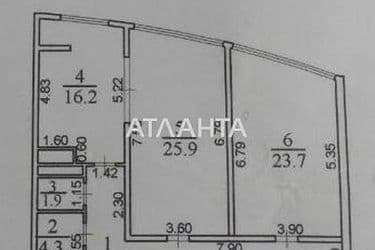 2-комнатная квартира по адресу Аркадиевский пер. (площадь 89,3 м²) - Atlanta.ua - фото 13