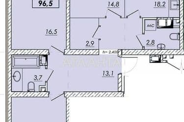 3-rooms apartment apartment by the address st. Prokhorovskaya Khvorostina (area 94,1 m²) - Atlanta.ua - photo 8