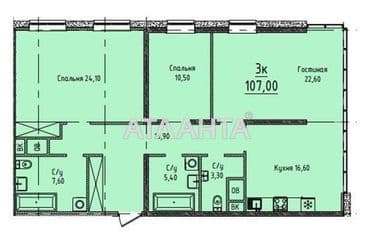 3-комнатная квартира по адресу ул. Гагаринское плато (площадь 107 м²) - Atlanta.ua - фото 5