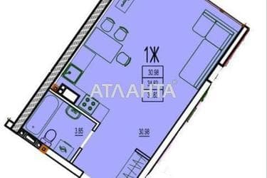 1-кімнатна квартира за адресою Фонтанська дор. (площа 31,8 м²) - Atlanta.ua - фото 5