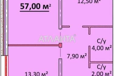 2-rooms apartment apartment by the address st. Literaturnaya (area 57 m²) - Atlanta.ua - photo 4