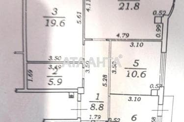 3-кімнатна квартира за адресою вул. Перлинна (площа 84 м²) - Atlanta.ua - фото 14