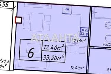 1-комнатная квартира по адресу Фонтанская дор. (площадь 33,2 м²) - Atlanta.ua - фото 6