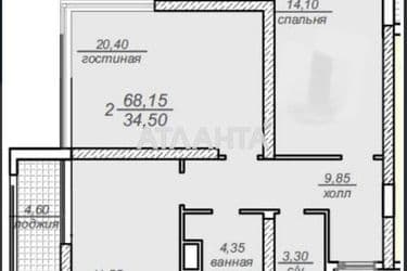 2-комнатная квартира по адресу Французский бул. (площадь 75 м²) - Atlanta.ua - фото 50