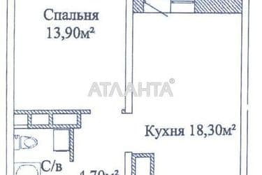 1-room apartment apartment by the address st. Varnenskaya (area 44,4 m²) - Atlanta.ua - photo 8