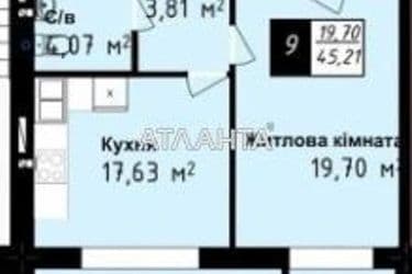 1-кімнатна квартира за адресою вул. Сахарова (площа 45,2 м²) - Atlanta.ua - фото 8