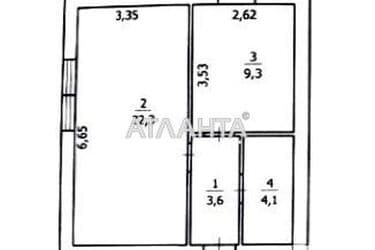 1-кімнатна квартира за адресою вул. Корнюшина (площа 39,3 м²) - Atlanta.ua - фото 5
