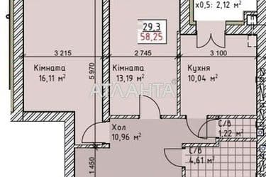 2-комнатная квартира по адресу ул. Сахарова (площадь 58,3 м²) - Atlanta.ua - фото 18