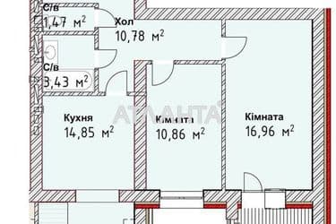 2-комнатная квартира по адресу ул. Сахарова (площадь 69,8 м²) - Atlanta.ua - фото 18