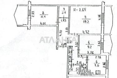 3-комнатная квартира по адресу Днепропетр. Дор. (площадь 75 м²) - Atlanta.ua - фото 16