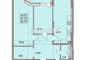 2-rooms apartment apartment by the address st. Gagarinskoe plato (area 82,8 m²) - Atlanta.ua - photo 11