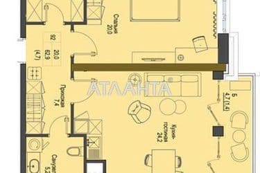 1-комнатная квартира по адресу Французский бул. (площадь 62,9 м²) - Atlanta.ua - фото 9