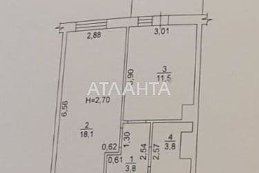 1-кімнатна квартира за адресою вул. Червона (площа 38 м²) - Atlanta.ua - фото 18