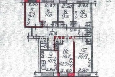 Коммунальная квартира по адресу ул. Черноморского Казачества (площадь 23,4 м²) - Atlanta.ua - фото 32