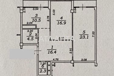 3-кімнатна квартира за адресою вул. Перлинна (площа 76 м²) - Atlanta.ua - фото 14