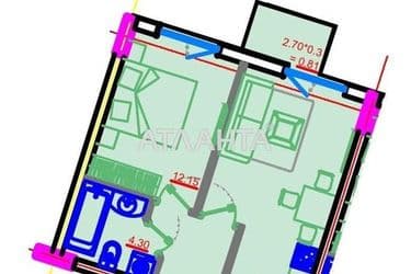 1-room apartment apartment by the address st. Primorskaya Suvorova (area 40,3 m²) - Atlanta.ua - photo 8