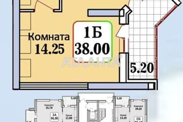 1-кімнатна квартира за адресою вул. Героїв Крут (площа 38 м²) - Atlanta.ua - фото 9