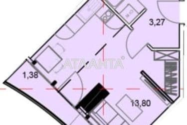 1-room apartment apartment by the address st. Gagarinskoe plato (area 31,9 m²) - Atlanta.ua - photo 8