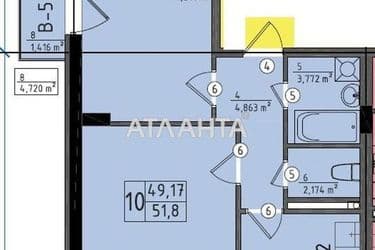 2-комнатная квартира по адресу Небесной Сотни пр. (площадь 51,4 м²) - Atlanta.ua - фото 5