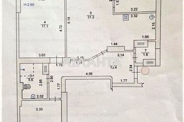 3-rooms apartment apartment by the address st. Parusnaya Geroev Stalingrada (area 91,5 m²) - Atlanta.ua - photo 31