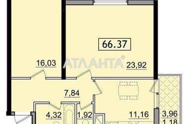 2-rooms apartment apartment by the address st. Sakharova (area 66,3 m²) - Atlanta.ua - photo 9