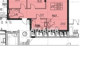 2-кімнатна квартира за адресою вул. Філатова ак. (площа 60 м²) - Atlanta.ua - фото 9