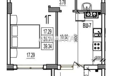 1-room apartment apartment by the address st. Stroitelnaya (area 40 m²) - Atlanta.ua - photo 17