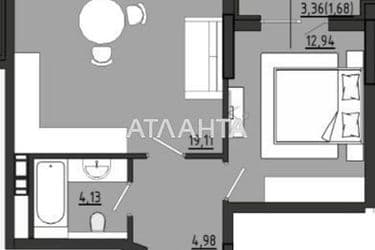 1-комнатная квартира по адресу ул. Чехова (площадь 42,2 м²) - Atlanta.ua - фото 5