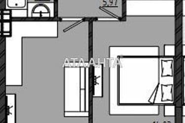 1-room apartment apartment by the address st. Chekhova (area 40,4 m²) - Atlanta.ua - photo 6