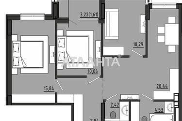 3-кімнатна квартира за адресою вул. Чехова (площа 73,1 м²) - Atlanta.ua - фото 8