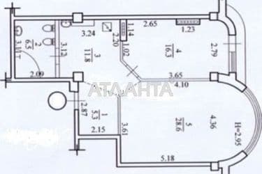 2-rooms apartment apartment by the address st. Panteleymonovskaya Chizhikova (area 69 m²) - Atlanta.ua - photo 28