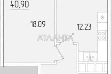 1-кімнатна квартира за адресою вул. Краснова (площа 41 м²) - Atlanta.ua - фото 8