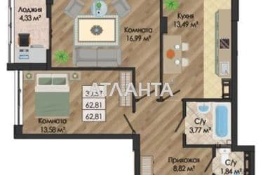 2-rooms apartment apartment by the address st. Nikolaevskaya (area 64,7 m²) - Atlanta.ua - photo 6