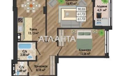 2-rooms apartment apartment by the address st. Nikolaevskaya (area 63,4 m²) - Atlanta.ua - photo 6