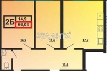 2-комнатная квартира по адресу ул. Проектная (площадь 66,0 м²) - Atlanta.ua - фото 14