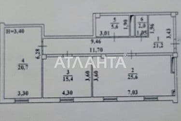 2-кімнатна квартира за адресою Фонтанська дор. (площа 90,5 м²) - Atlanta.ua - фото 18