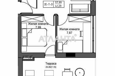 2-комнатная квартира по адресу 7 км овидиопольской дор. (площадь 44,9 м²) - Atlanta.ua - фото 8
