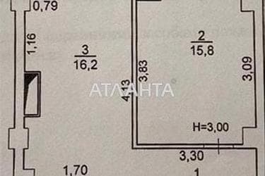 1-кімнатна квартира за адресою вул. Дача Ковалевського (площа 45 м²) - Atlanta.ua - фото 22