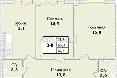 2-кімнатна квартира за адресою вул. Пивоварна (площа 67,7 м²) - Atlanta.ua - фото 7