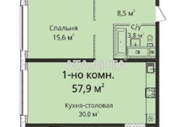 1-кімнатна квартира за адресою вул. Гагарінське плато (площа 57,9 м²) - Atlanta.ua - фото 8