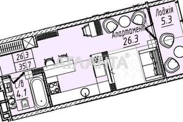 1-room apartment apartment by the address st. Arkadiyskaya Alleya (area 35,1 m²) - Atlanta.ua - photo 6