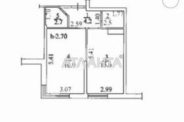 1-кімнатна квартира за адресою Овідіопольська дор. (площа 42 м²) - Atlanta.ua - фото 11